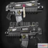 1183016 - PBR Game 3D Model - Bolter - WH40k