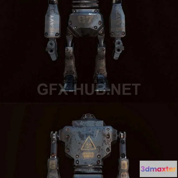 1183044 - PBR Game 3D Model - Boxing Robot