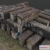 1183070 - PBR Game 3D Model - Bridge construction fragments