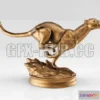 1183080 - PBR Game 3D Model - Bronze cheetah