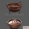 1183088 - PBR Game 3D Model - Bronze Pot