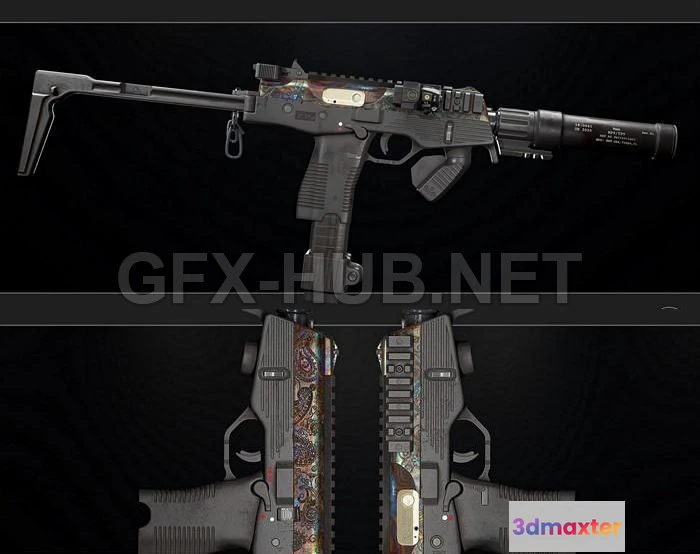 1183096 - PBR Game 3D Model - Brugger and Thomet MP9