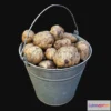 1183108 - PBR Game 3D Model - Bucket Of Potatoes