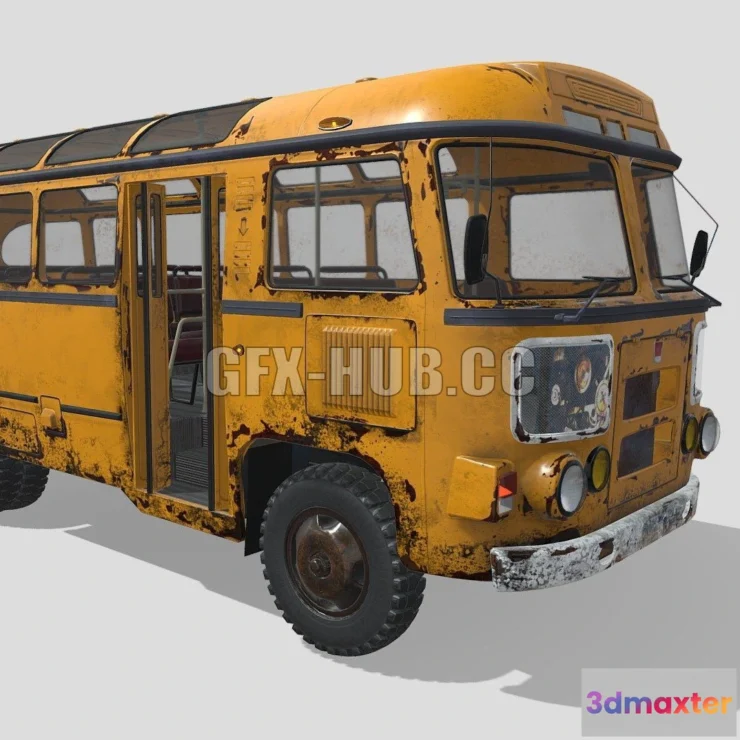 1183138 - PBR Game 3D Model - Bus PAZ-672