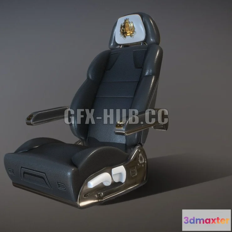 1183170 - PBR Game 3D Model - Bussines jet seat
