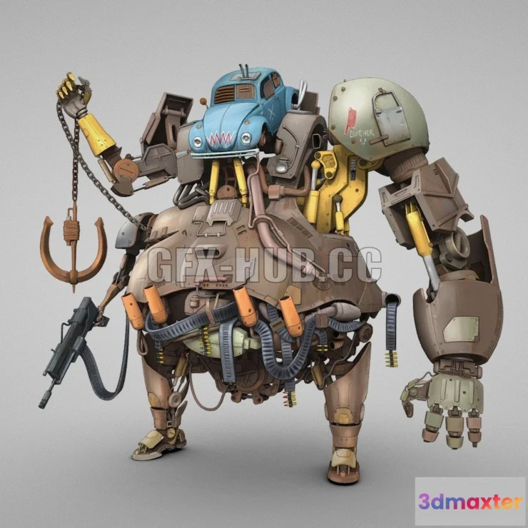 1183178 - PBR Game 3D Model - BUTCHER