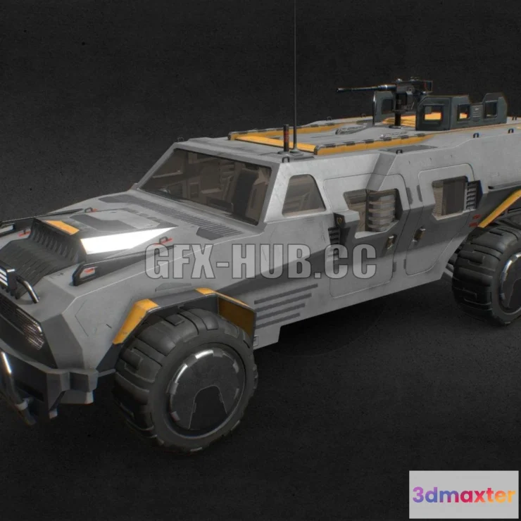 1183182 - PBR Game 3D Model - BV-2 Armored Vehicle