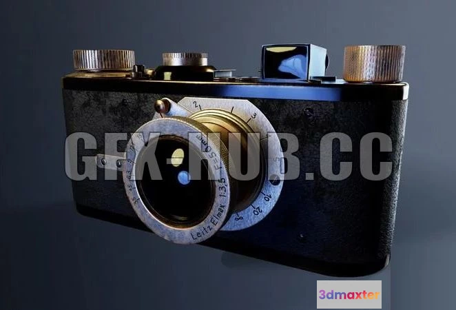 1183212 - PBR Game 3D Model - Camera Leica Leitz Elmax