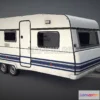 1183214 - PBR Game 3D Model - Camper Trailer