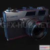 1183230 - PBR Game 3D Model - Canon Vintage Camera