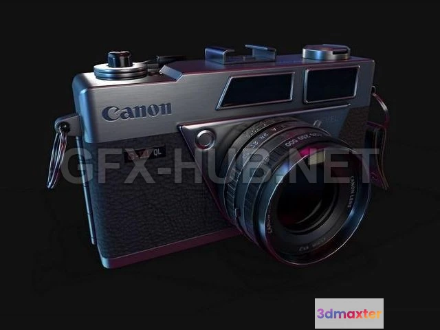 1183230 - PBR Game 3D Model - Canon Vintage Camera