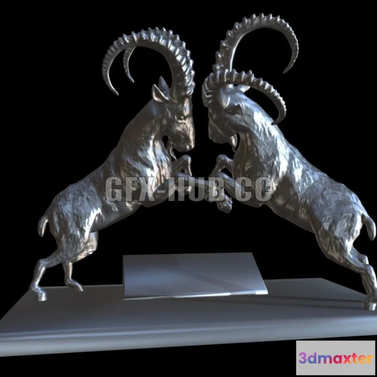 1183240 - PBR Game 3D Model - Capricorn battle