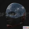 1183244 - PBR Game 3D Model - Captain America Helmet
