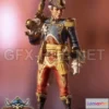 1183248 - PBR Game 3D Model - Captain James Cook PBR