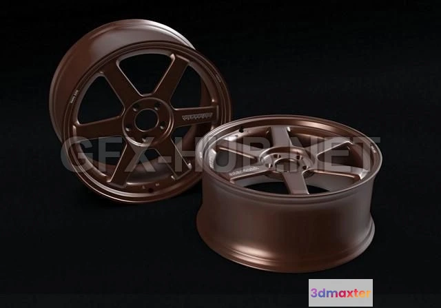1183264 - PBR Game 3D Model - Car Wheel Rims Volk Racing TE37
