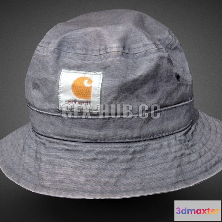 1183282 - PBR Game 3D Model - Carhartt Bucket Hat