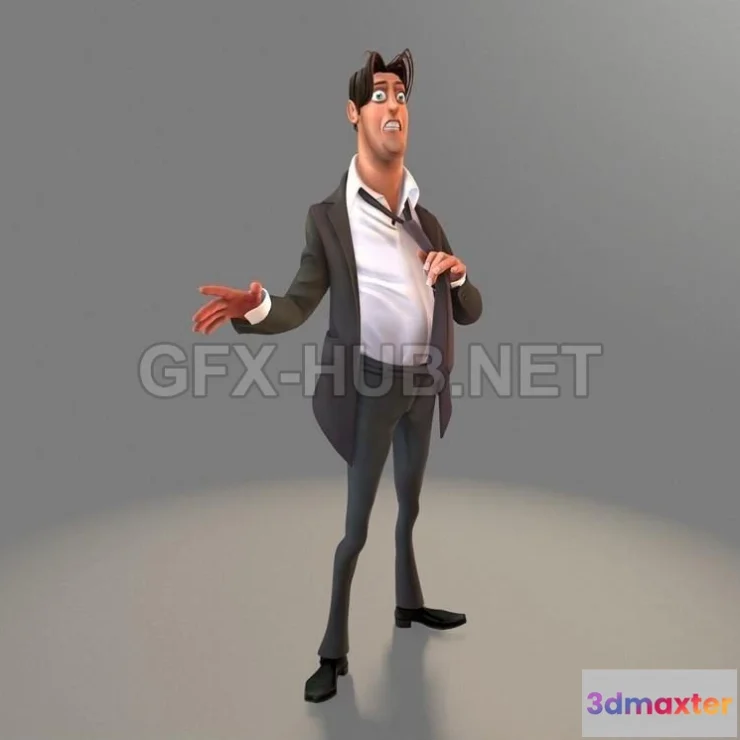 1183310 - PBR Game 3D Model - Cartoon Stylised Character PBR