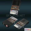 1183332 - PBR Game 3D Model - Cassette Recorder and Tapes PBR