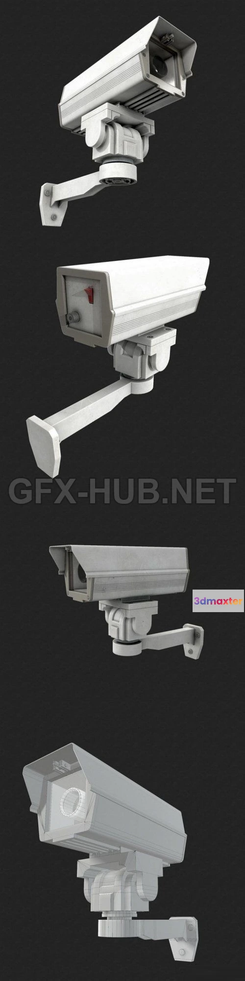 1183436 - PBR Game 3D Model - CCTV Camera