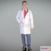 1183482 - PBR Game 3D Model - Charming Young Doctor Smiling
