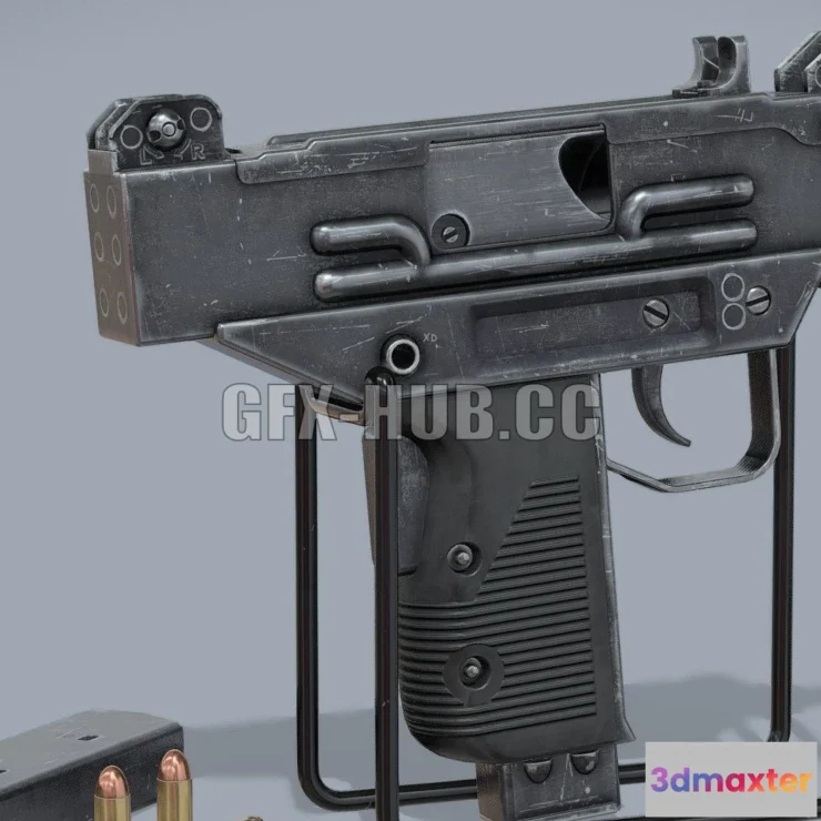 1183488 - PBR Game 3D Model - check moreMicro Uzi