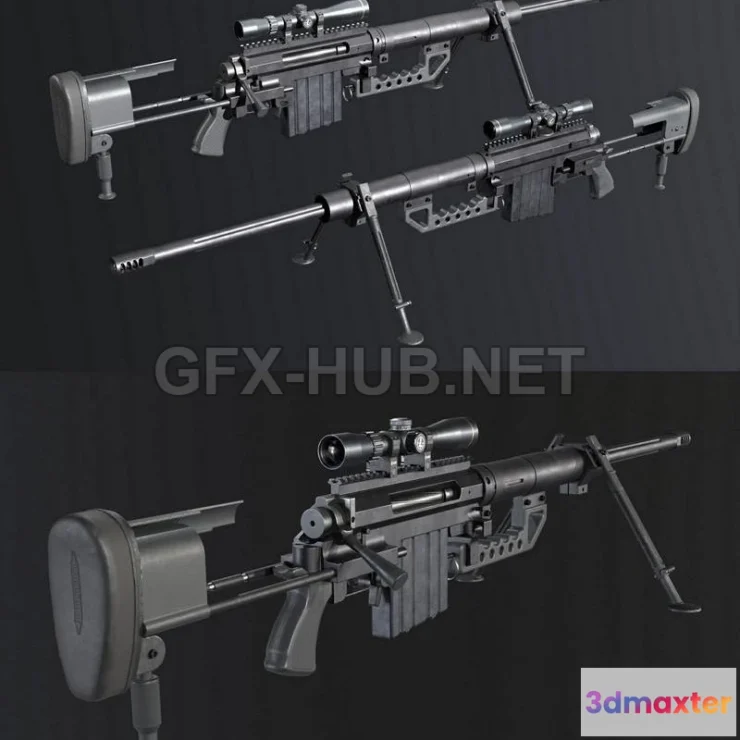 1183498 - PBR Game 3D Model - CheyTac M200