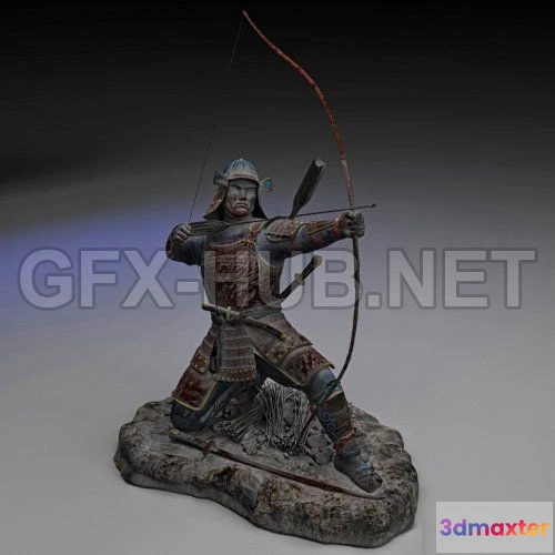 1183508 - PBR Game 3D Model - Chinese bowman