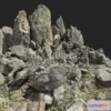 1183588 - PBR Game 3D Model - Cliff Boulder Field Mountain