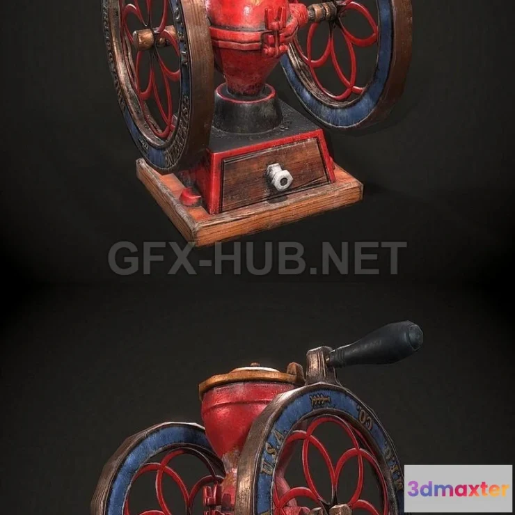 1183614 - PBR Game 3D Model - Coffee Grinder
