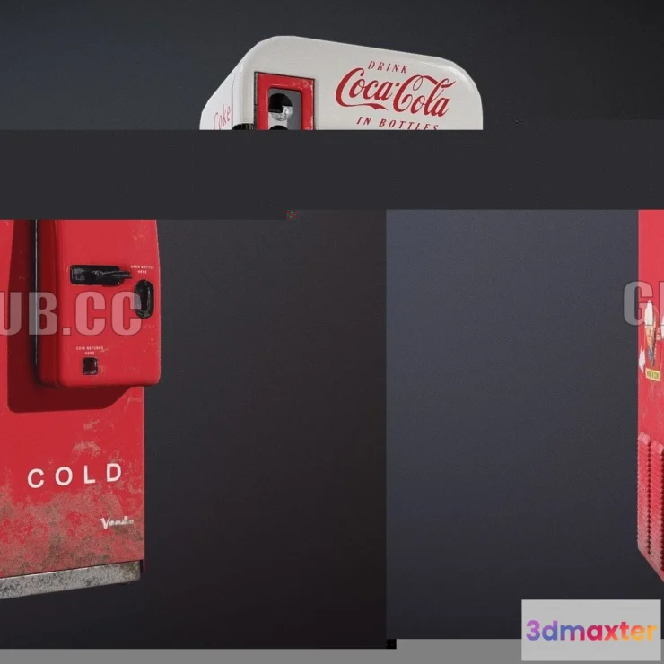 1183620 - PBR Game 3D Model - Coke Vending Machine