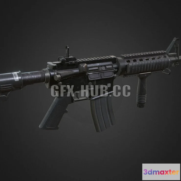1183632 - PBR Game 3D Model - Colt M4 Carbine