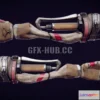 1183642 - PBR Game 3D Model - Combat Prosthetic Arm