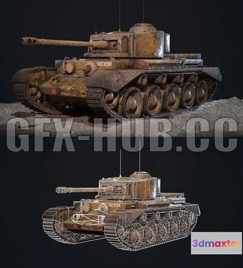 1183652 - PBR Game 3D Model - Comet Tank Mesh PBR