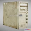 1183664 - PBR Game 3D Model - Computer system block case retro old damaged