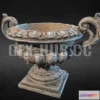 1183692 - PBR Game 3D Model - Concrete Vase 3D Scan