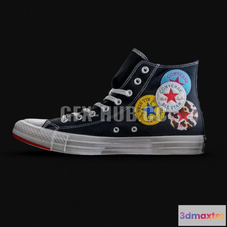 1183720 - PBR Game 3D Model - Converse All Star Hi Chuck Taylor