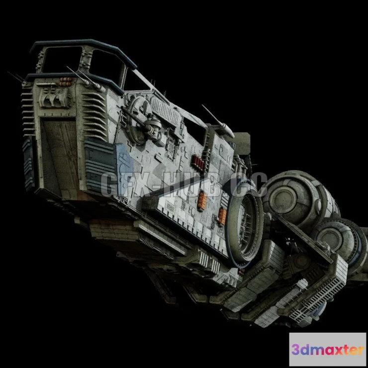 1183732 - PBR Game 3D Model - Corellian Acklay-type light freighter