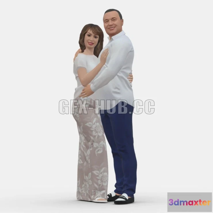 1183750 - PBR Game 3D Model - Couple 1120