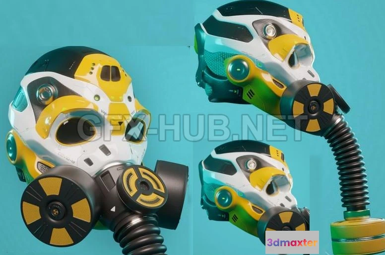 1183756 - PBR Game 3D Model - COVID-19 Mask