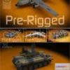 1183760 - PBR Game 3D Model - Craft Director Tools Pre-Rigged s