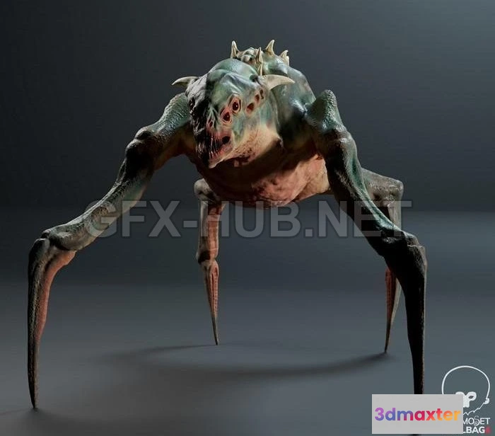 1183766 - PBR Game 3D Model - Creature of Hell