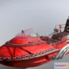 1183770 - PBR Game 3D Model - Crimson Boat