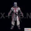1183780 - PBR Game 3D Model - Crusader Knight