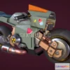 1183812 - PBR Game 3D Model - Cyber Bike