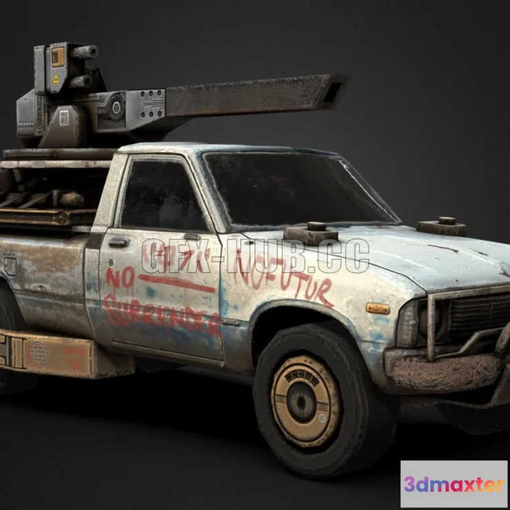 1183896 - PBR Game 3D Model - Cyberpunk Technical