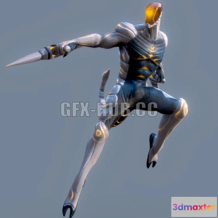 1183902 - PBR Game 3D Model - Cyborg Zodiac Theme Scorpio