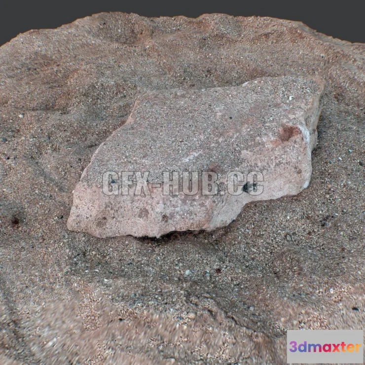 1183908 - PBR Game 3D Model - Cyprus Rocks 2 raw scan