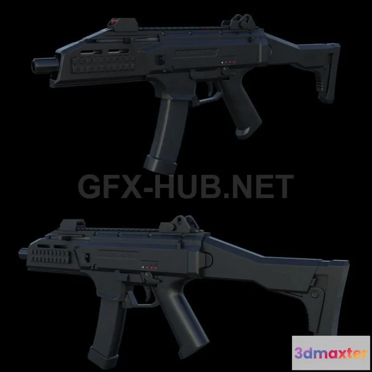 1183916 - PBR Game 3D Model - CZ Scorpion EVO PBR
