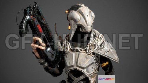1183964 - PBR Game 3D Model - Darkmatter Enforcer
