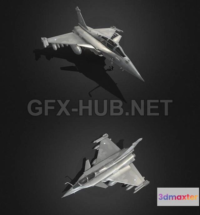 1183970 - PBR Game 3D Model - Dassault Rafale